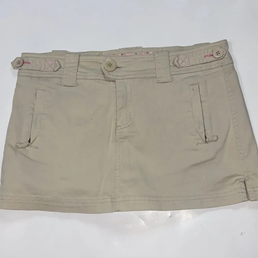 Vintage Y2K Plugg Mini Cargo Skirt Short Size 16 Junior